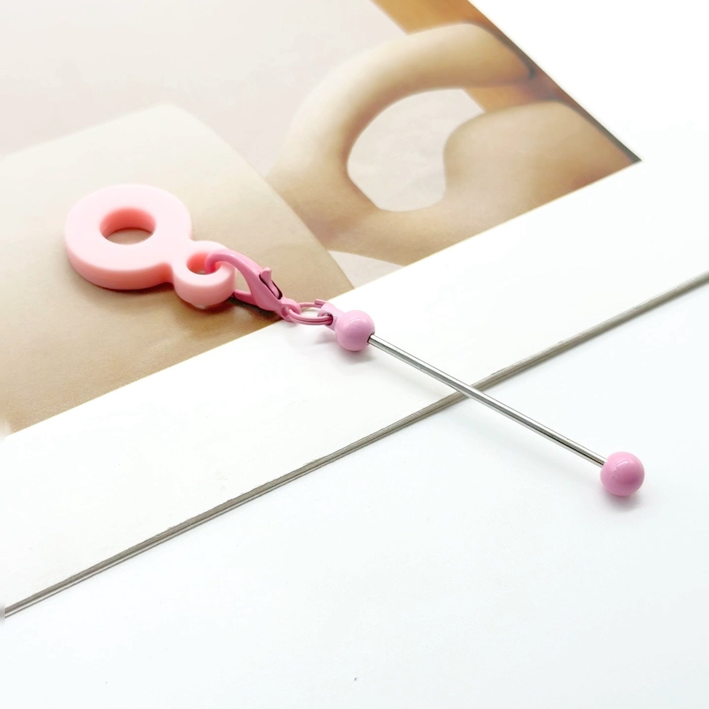 Wholesale Silicone DIY Beadable Straw 8-10mm Silicone Straw Keychain Accessories